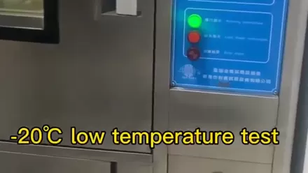 Prueba de baja temperatura de material no newtoniano NNF